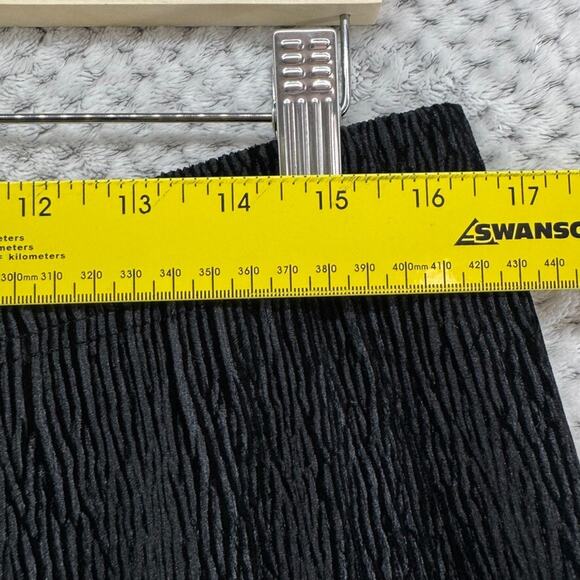 Habitat Pants Women L Black Soft Textured Wide Leg High Rise Pull On Lagenlook - Picture 11 of 14